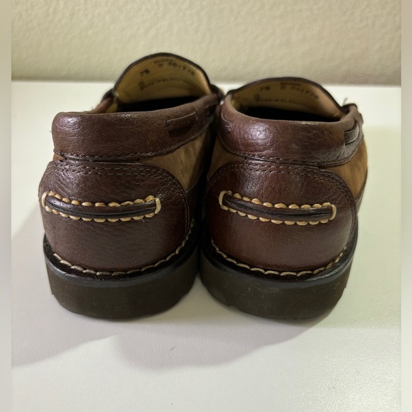 L.L. Bean Allagash Leather Penny Loafers in Bean Boot Brown/Suede 7.5 - Picture 6 of 9